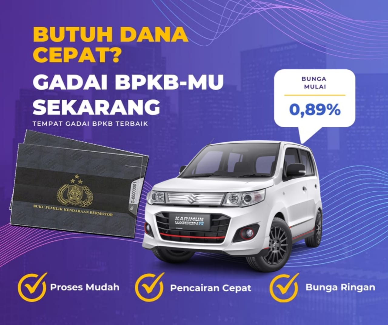 Kredit jaminan Bpkb Mobil Suzuki Karimun Dapat Dana Berapa? Seperti Ini Simulasinya